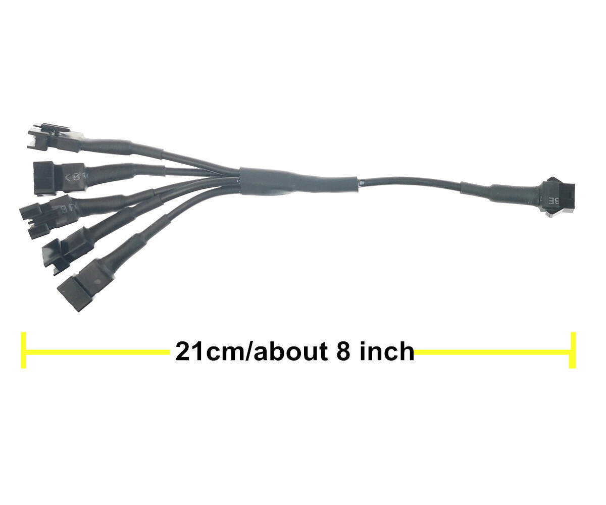 5 Way Splitter Extension Wire Y Cable For Motorcycle ATV Car Underbody Led Light