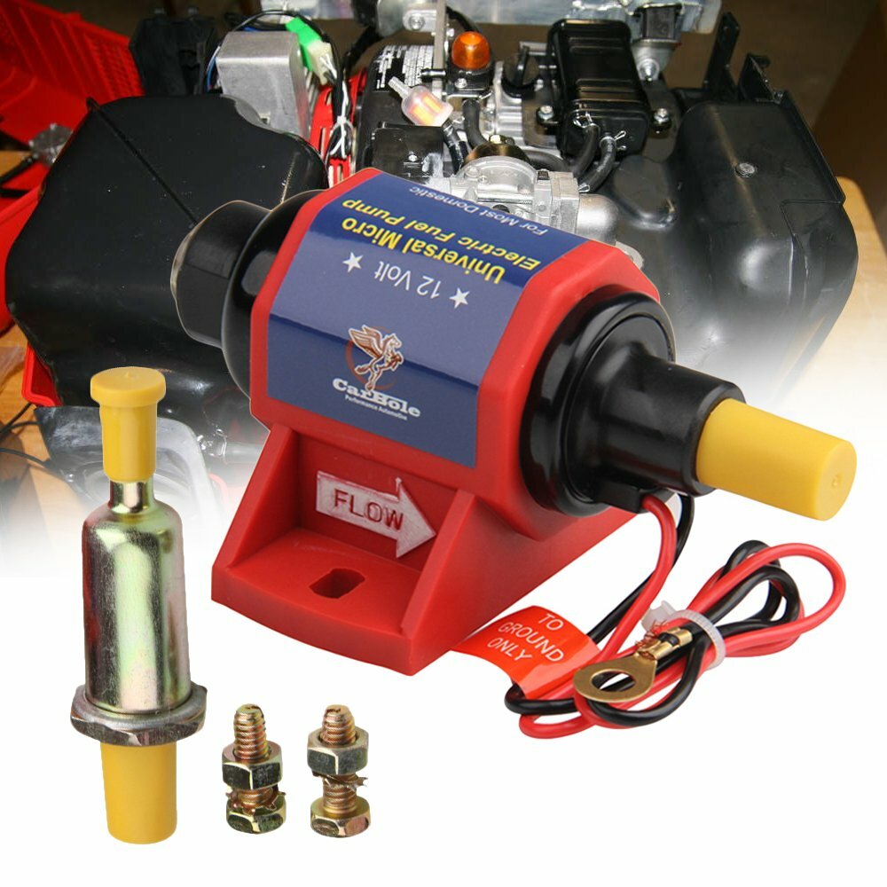 Universal Electric Inline Fuel Pump Carburetor 4-7 PSI 35 GPH Gas Diesel Alcohol