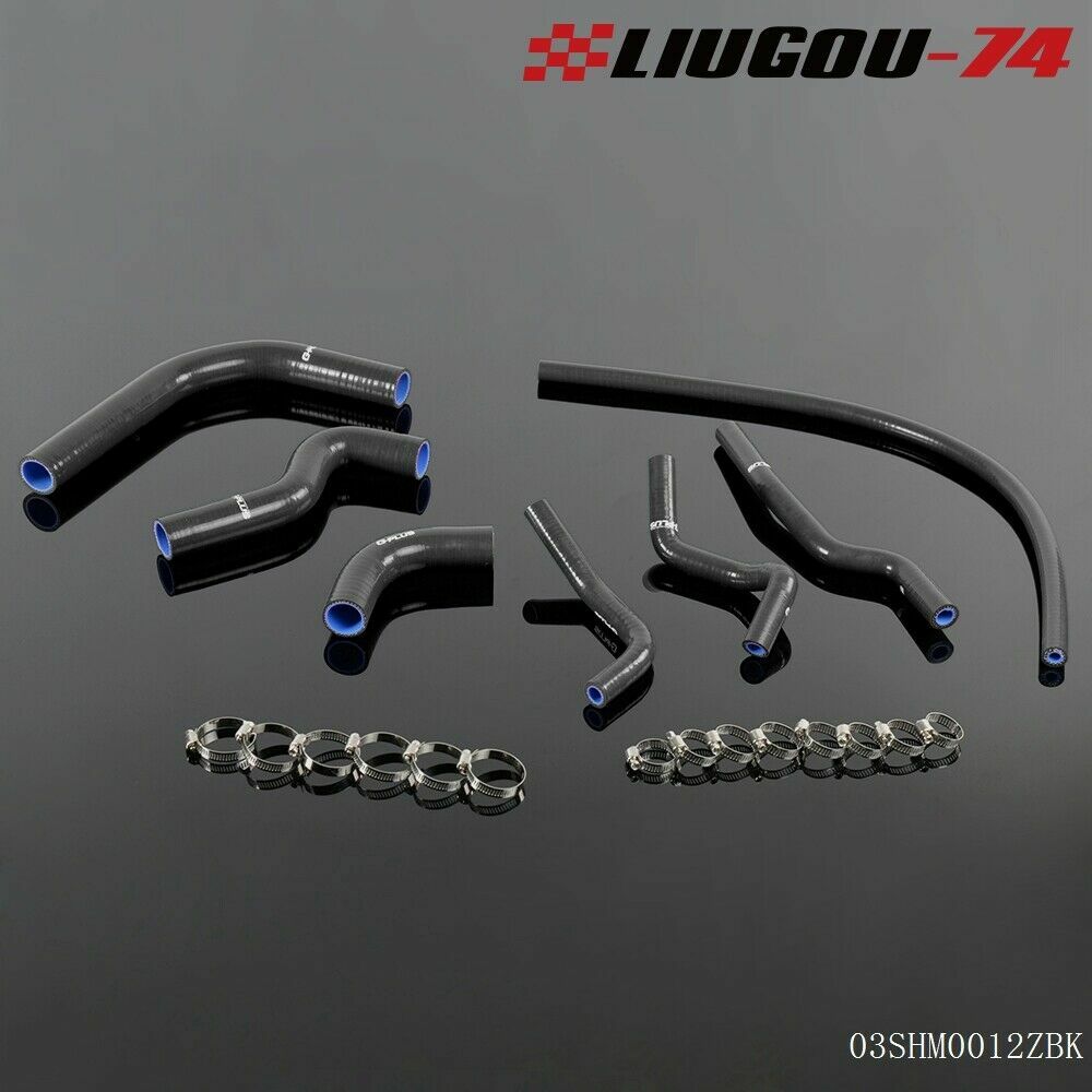 Silicone Radiator Hose Pipe Kit Fit For SUZUKI SAMURAI 1986-1995 Black USA Stock
