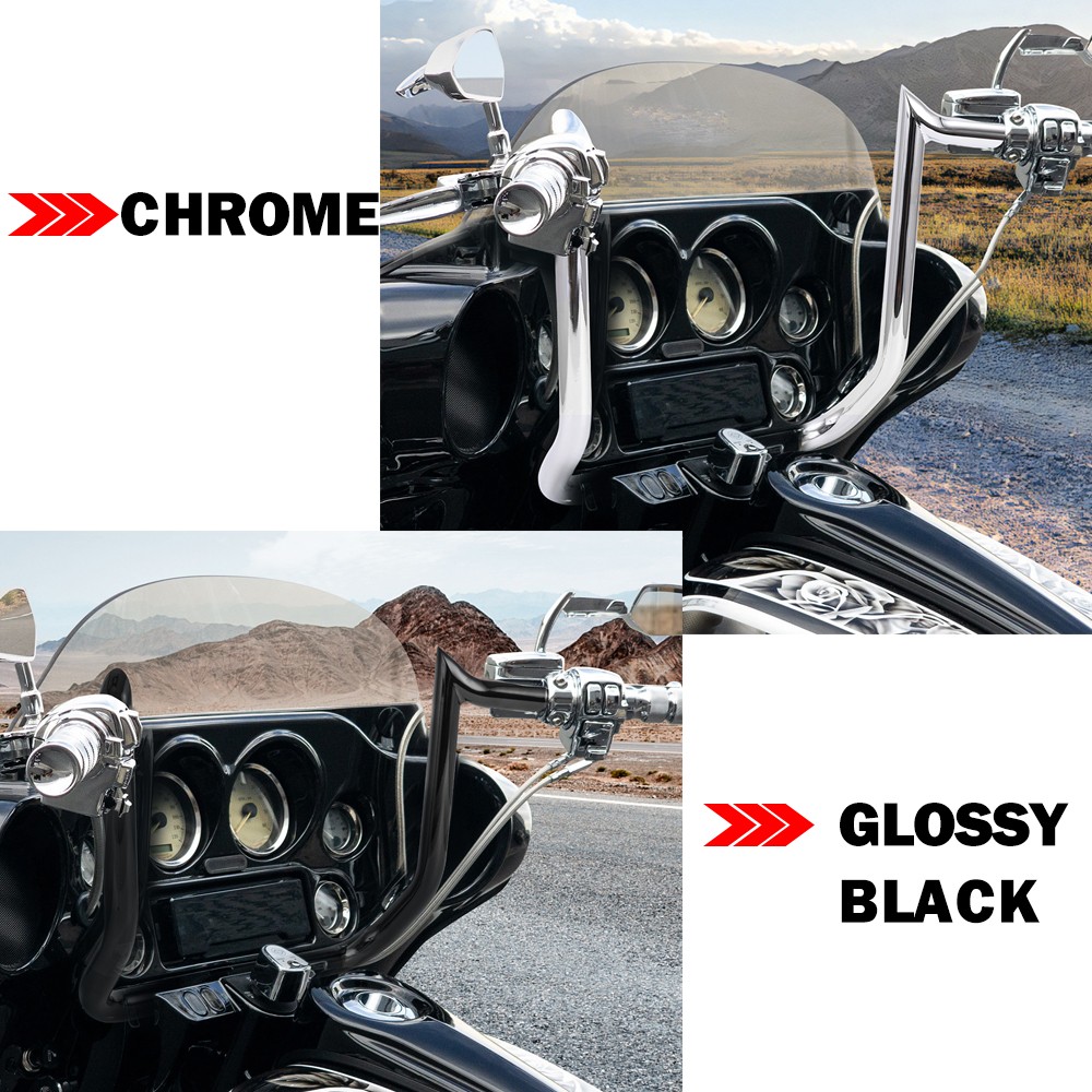 12″ 14″ 16″ Meathook Bar Handlebar For Harley 2011-2023 CVO STREET GLIDE