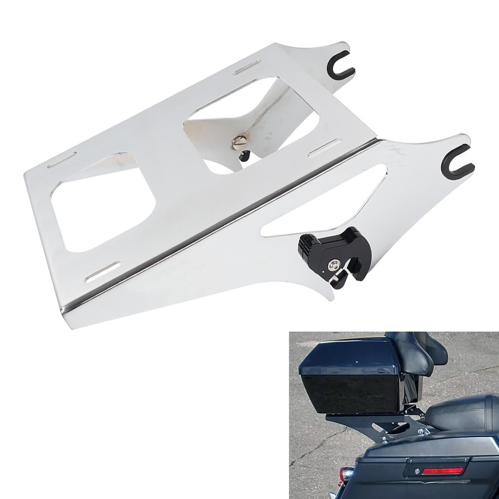 US Two Up Pack Mount Luggage Rack For Harley Touring Road King 14-24
