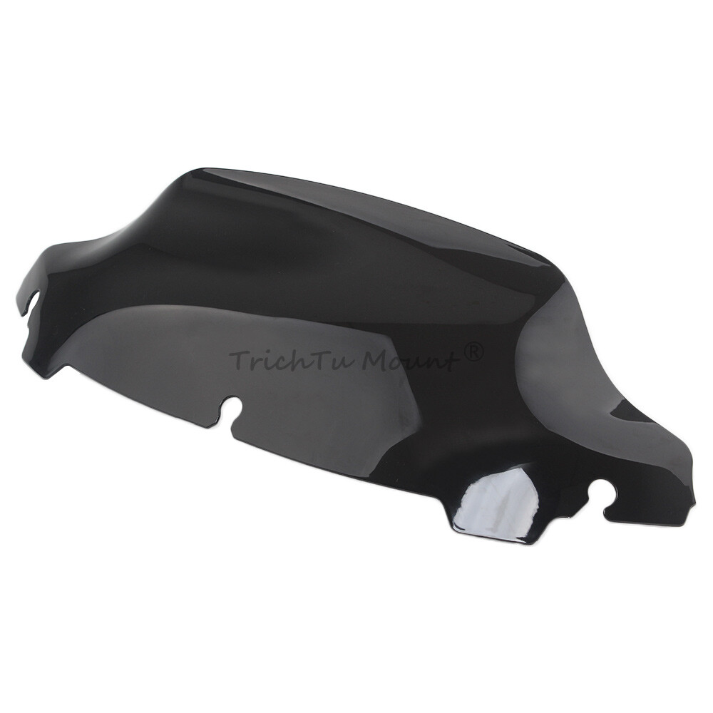 Black 7″ Wave Windshield Windscreen For Harley Touring Electra Glide 2014-2023