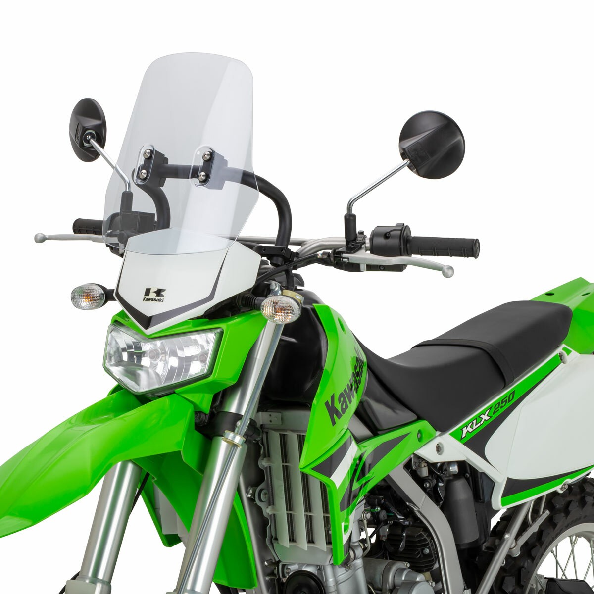 Zeta Adventure Windscreen Polycarbonate with GPS Mount Bar