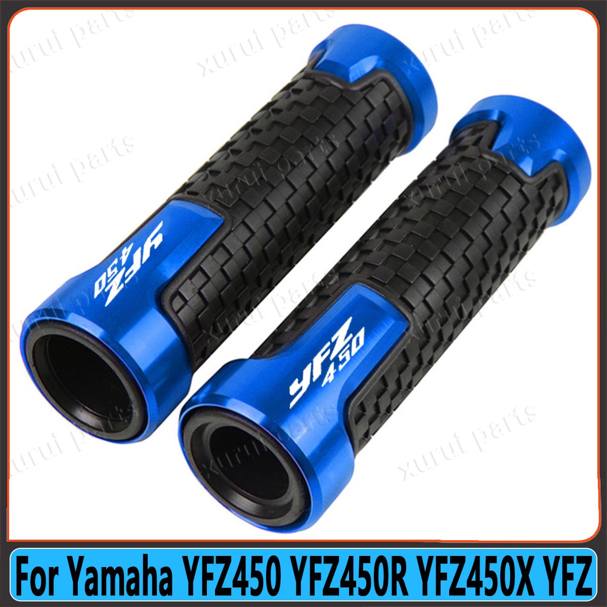 None-Slip Gel Rubber Handlebar Handl Grips For Yamaha YFZ450 YFZ450R YFZ450X YFZ