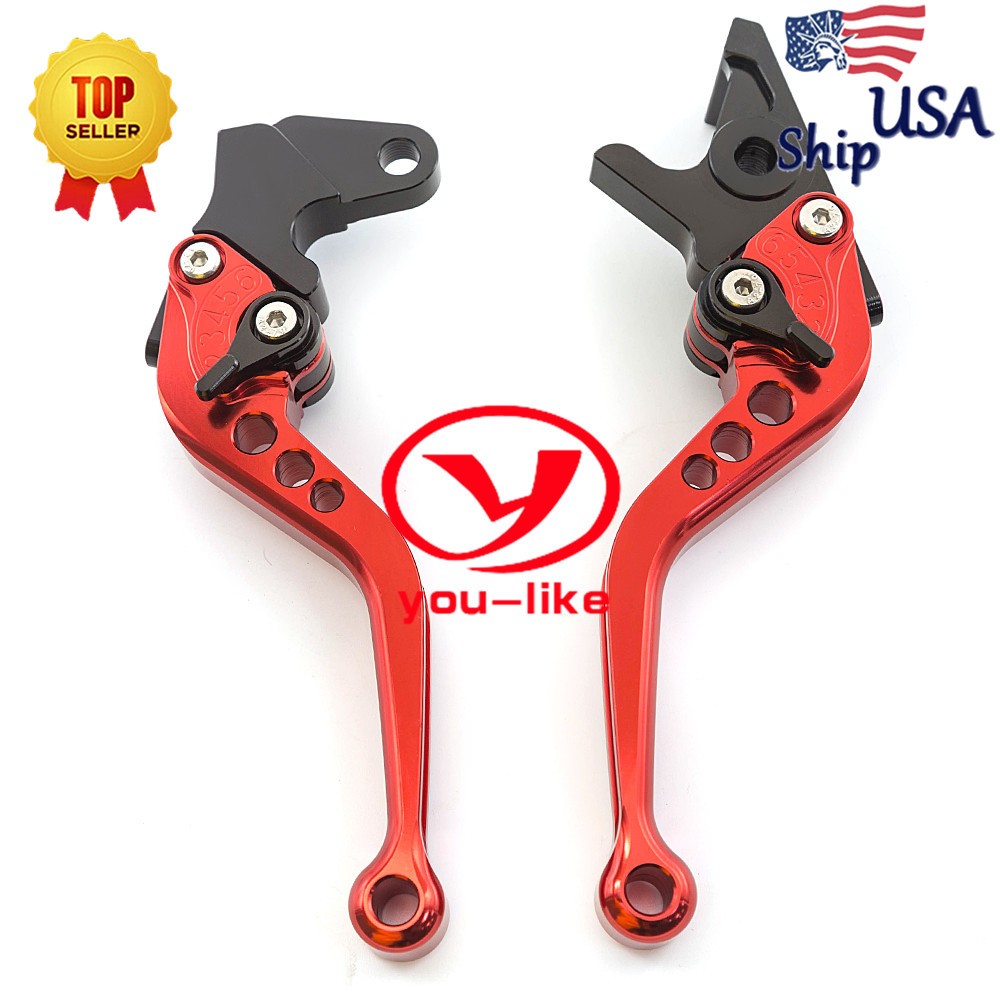 For Yamaha CNC Short Brake Clutch Levers R6S CANADA VERSION 2007-2009 2008 Red