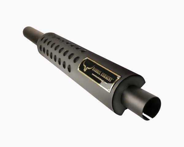 BARREL EXHAUST SCUD EXHAUST BLACK FIT FOR R.E CLASSIC 350/500 & NEW CLASSIC 350
