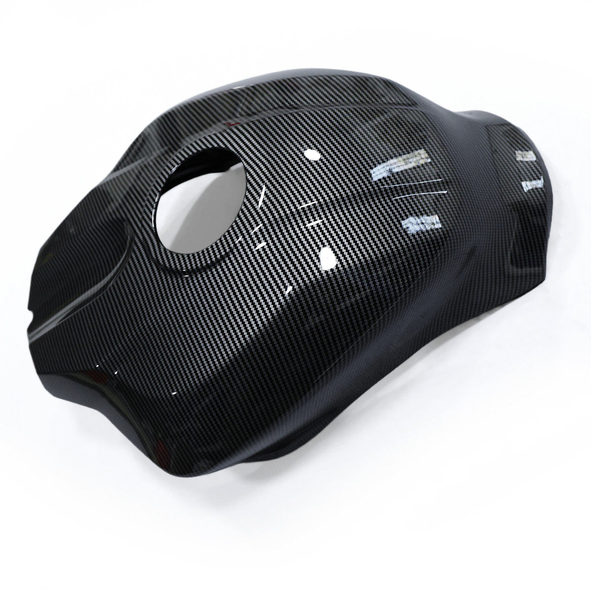 Carbon Fiber Pattern Fuel Gas Tank Cover Cowl For YAMAHA YZF R1 R1M 2020-2026