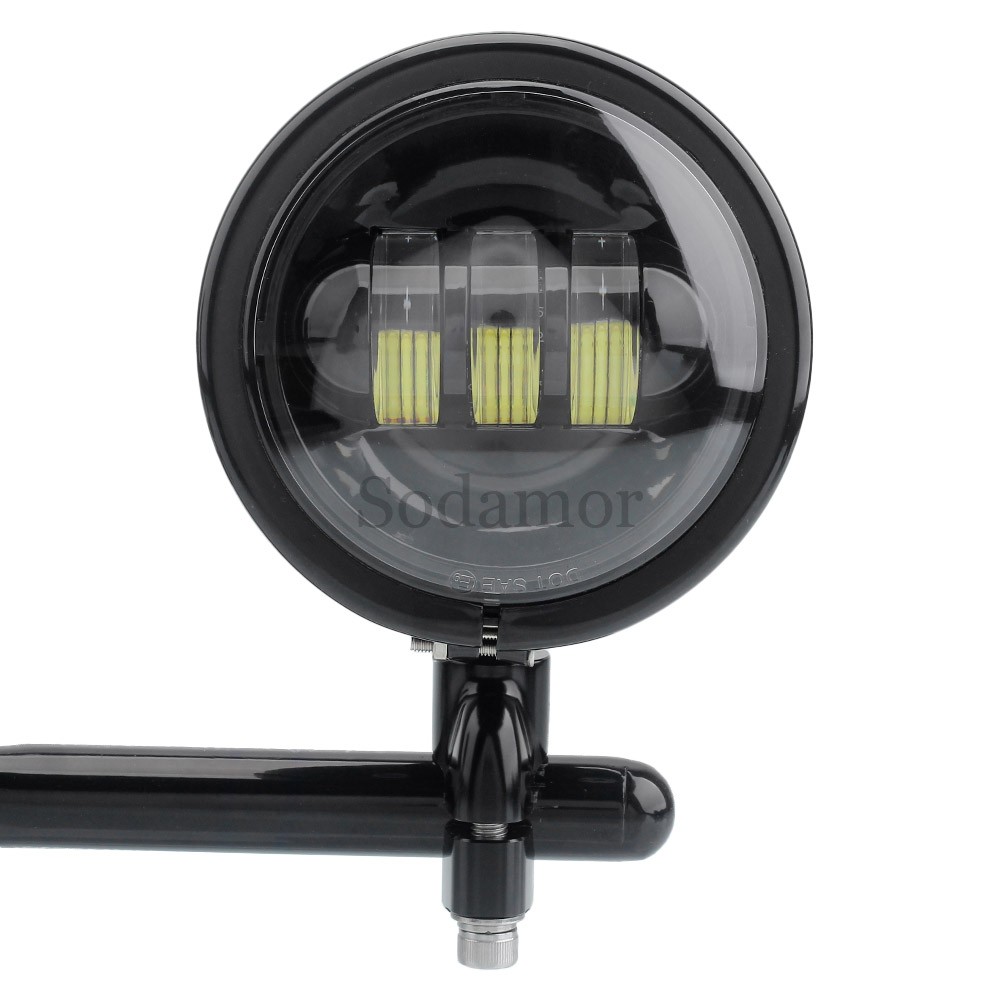 4.5″ Motorcycle LED Passing Driving Light Spot Cold White Fog Lamp For Honda ATV