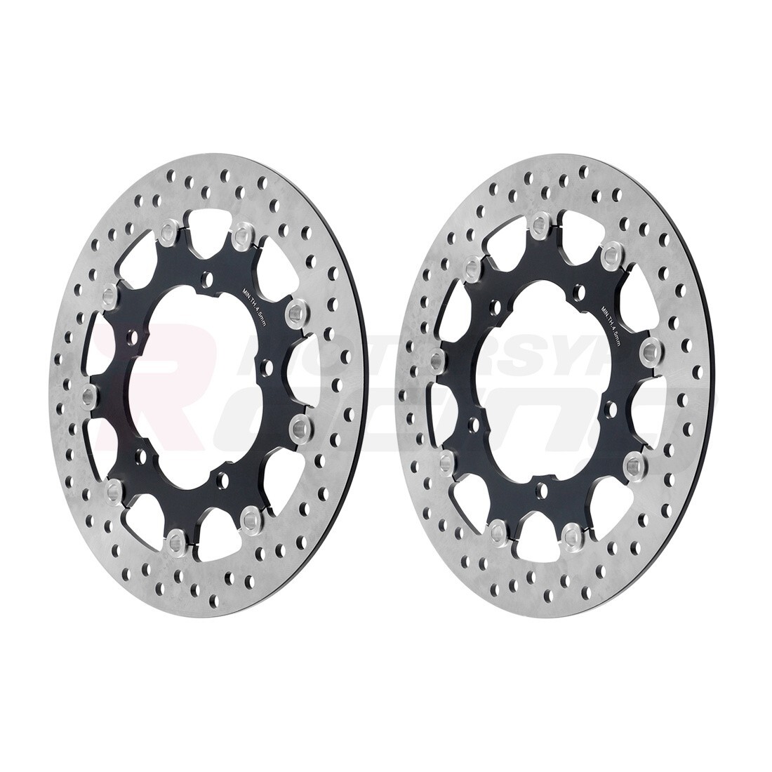 2xFloating Front Brake Disc Rotor For Suzuki GSF1250 Bandit ABS 2006-2012