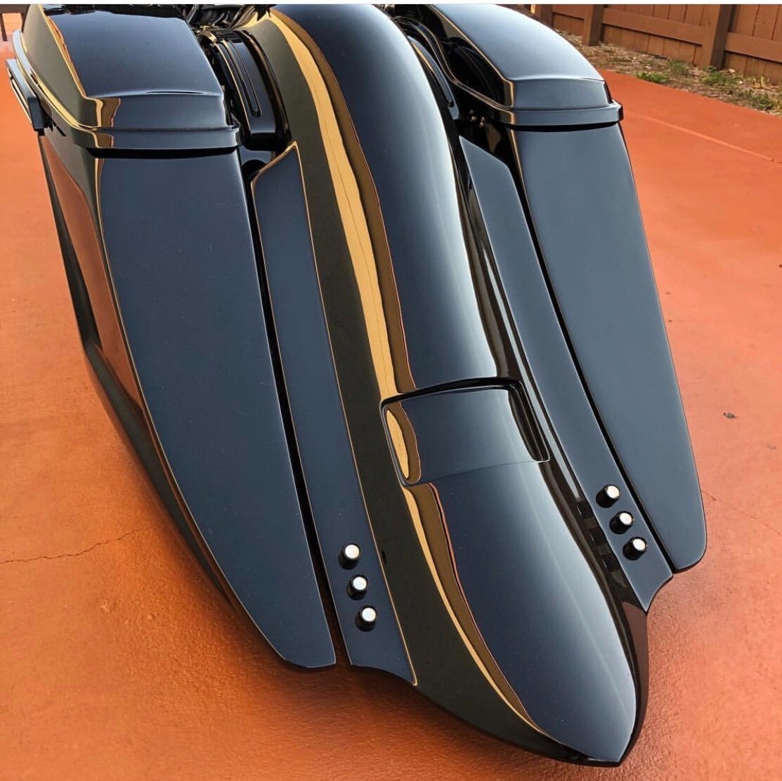 1997-2008 Harley Davidson 6″ Down 16″ Back Flh Fiberglass Bags And Fender