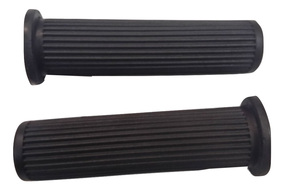 VESPA Black Ribbed Hand Grips – Italian PX T5 LML – RMS