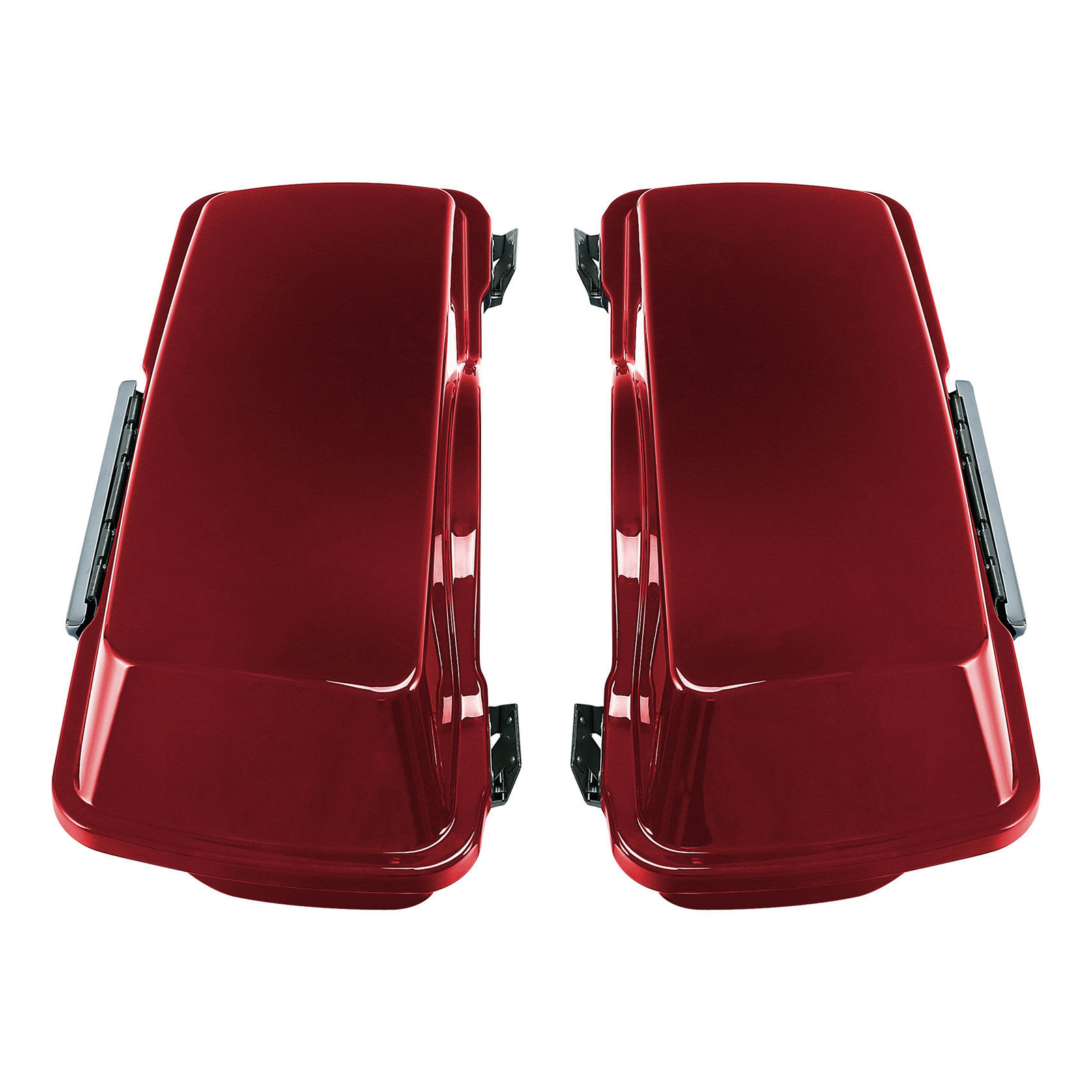 Red Hard Saddlebags Chrome Conversion Bracket Fit For Harley Softail 1984-2017