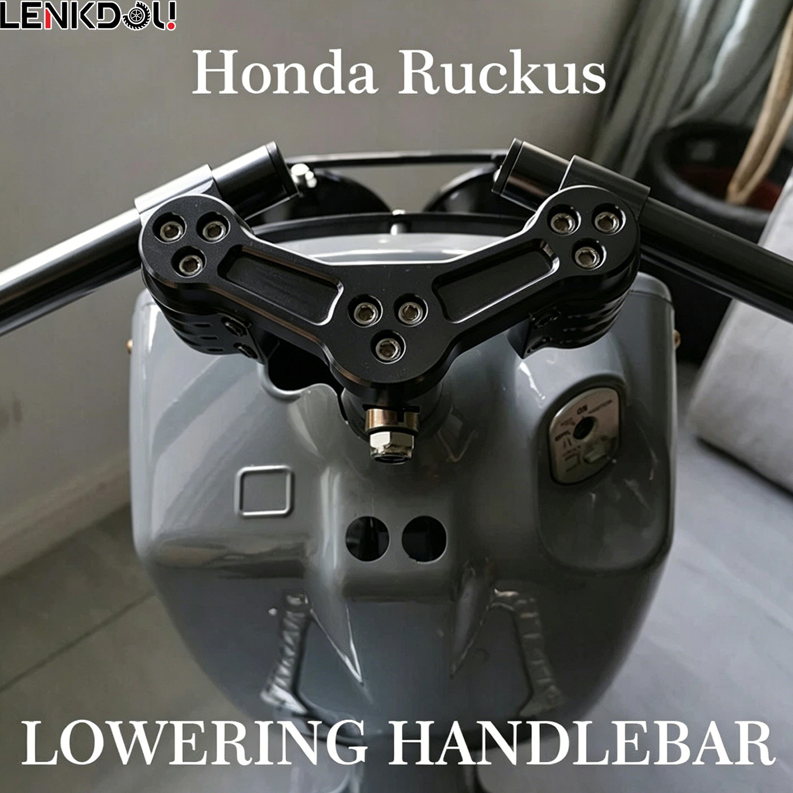 7/8″ 22mm Billet Handlebars Handle Bars For Honda Ruckus 50 Zoomer NPS50 Black