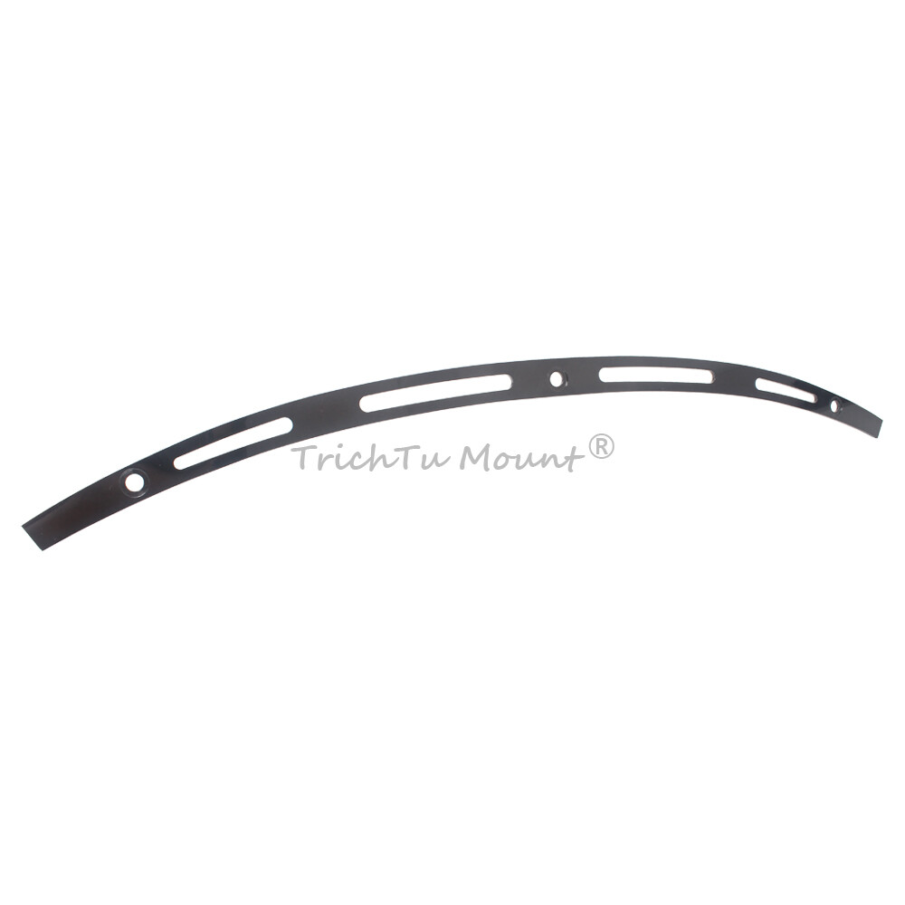 Black 4 Slotted Batwing Fairing Windshield Trim For Harley Street Glide 14-2022