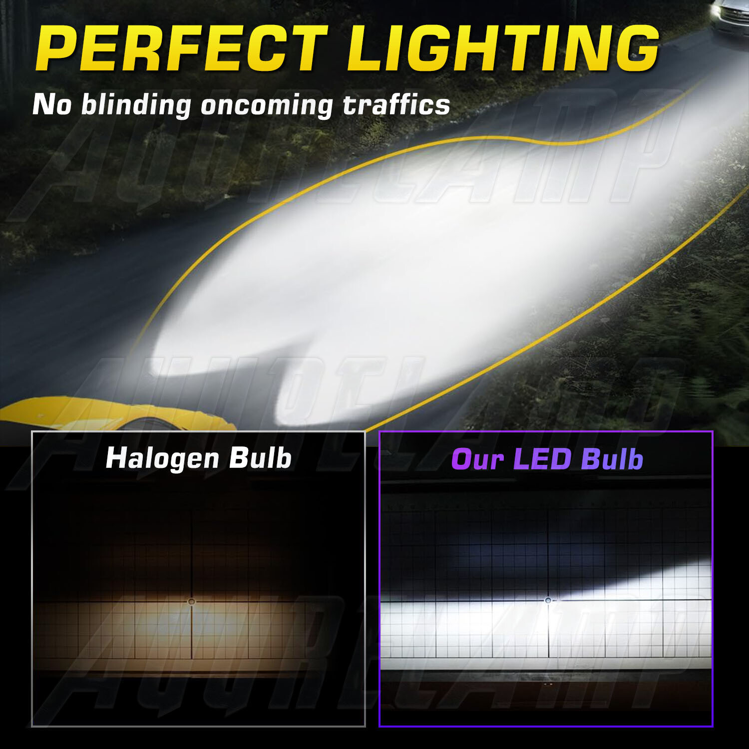 For Kawasaki Ninja 300 650 ZX6R – Pair White H7 Motorcycle LED-Headlight Bulbs