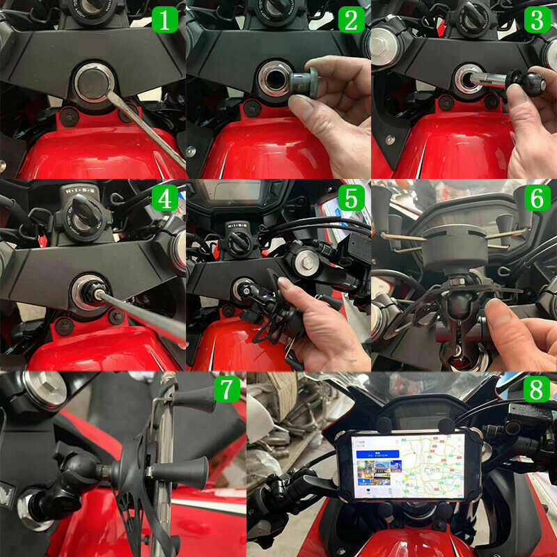 For SUZUKI GSXR 600 750 1000 HAYABUSA GSX1300R Phone Holder Mount Bracket