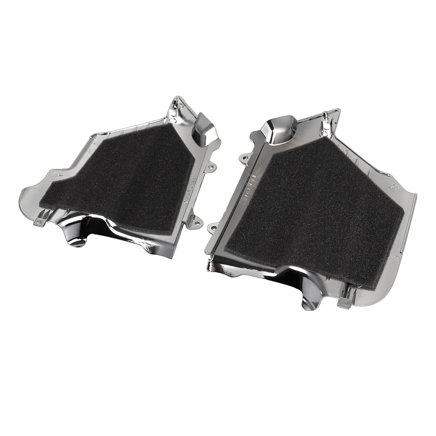 Left & RIght Chrome Engine Lower Side Cover For Honda 1988-2000 GL1500 Goldwing