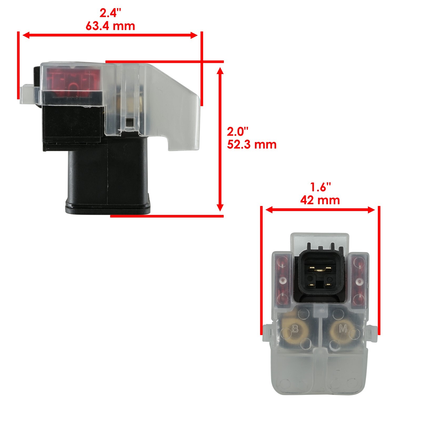 Caltric Starter Solenoid Relay Switch For Honda CRF250R 2018 2019 2020 2021-2023