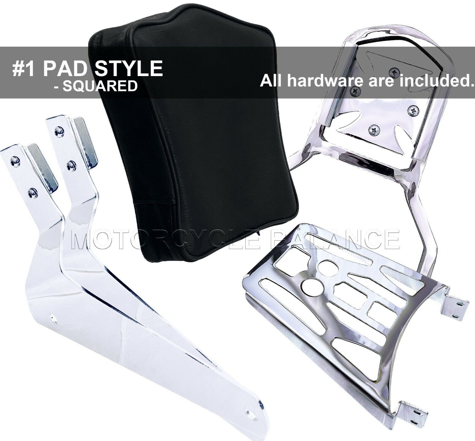 Kawasaki Vulcan 500 EN500 LTD Sissy Bar Back Rest with Luggage Rack