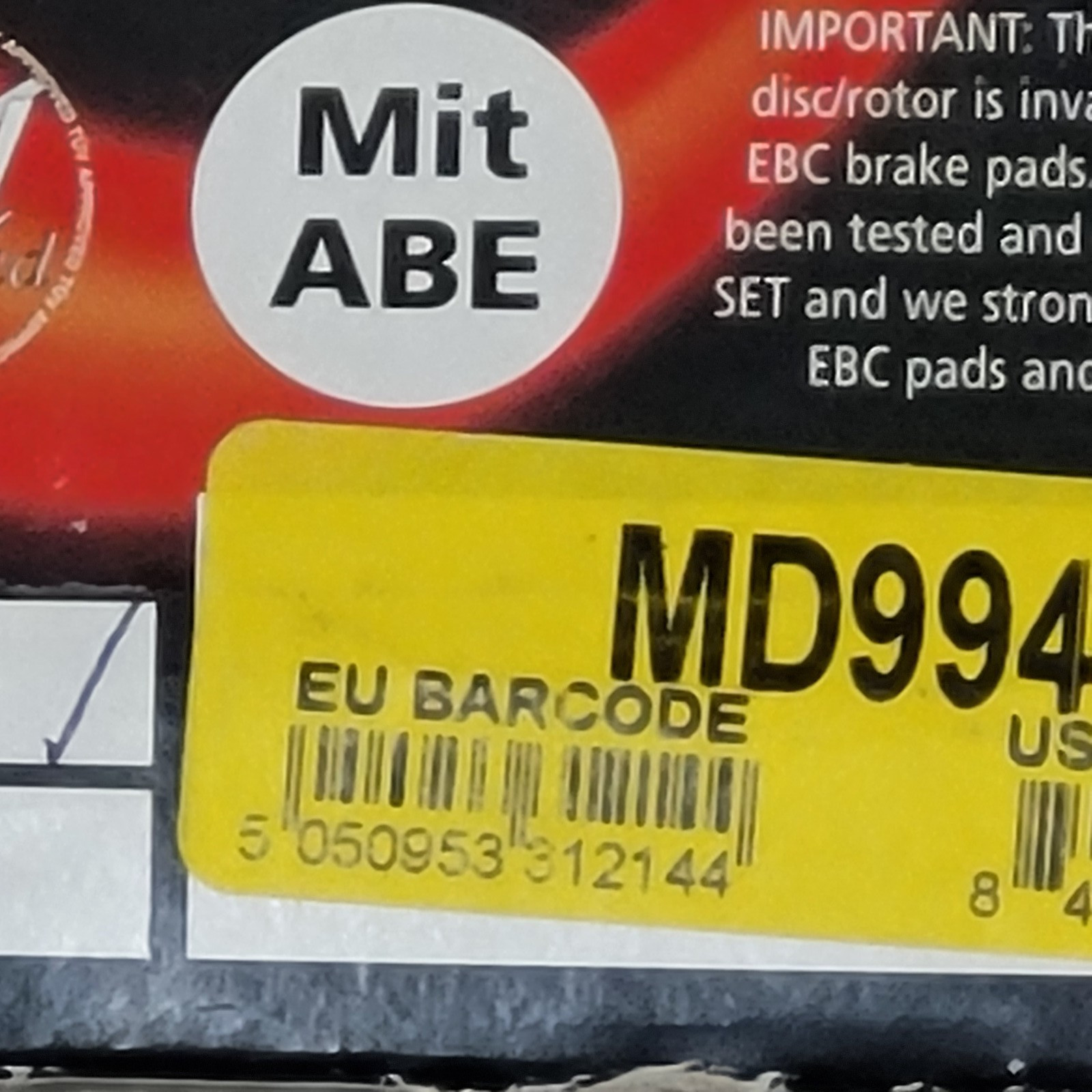EBC MD994D OE Replacement Brake Rotor