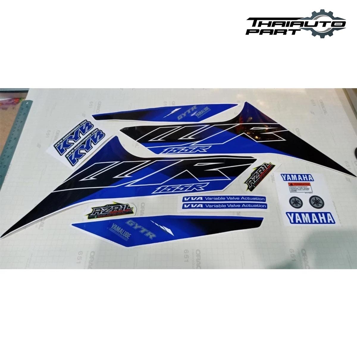 Custom Graphics Sticker Kit Decal Motocross Blue Fit Yamaha WR 155 R 2021-2022