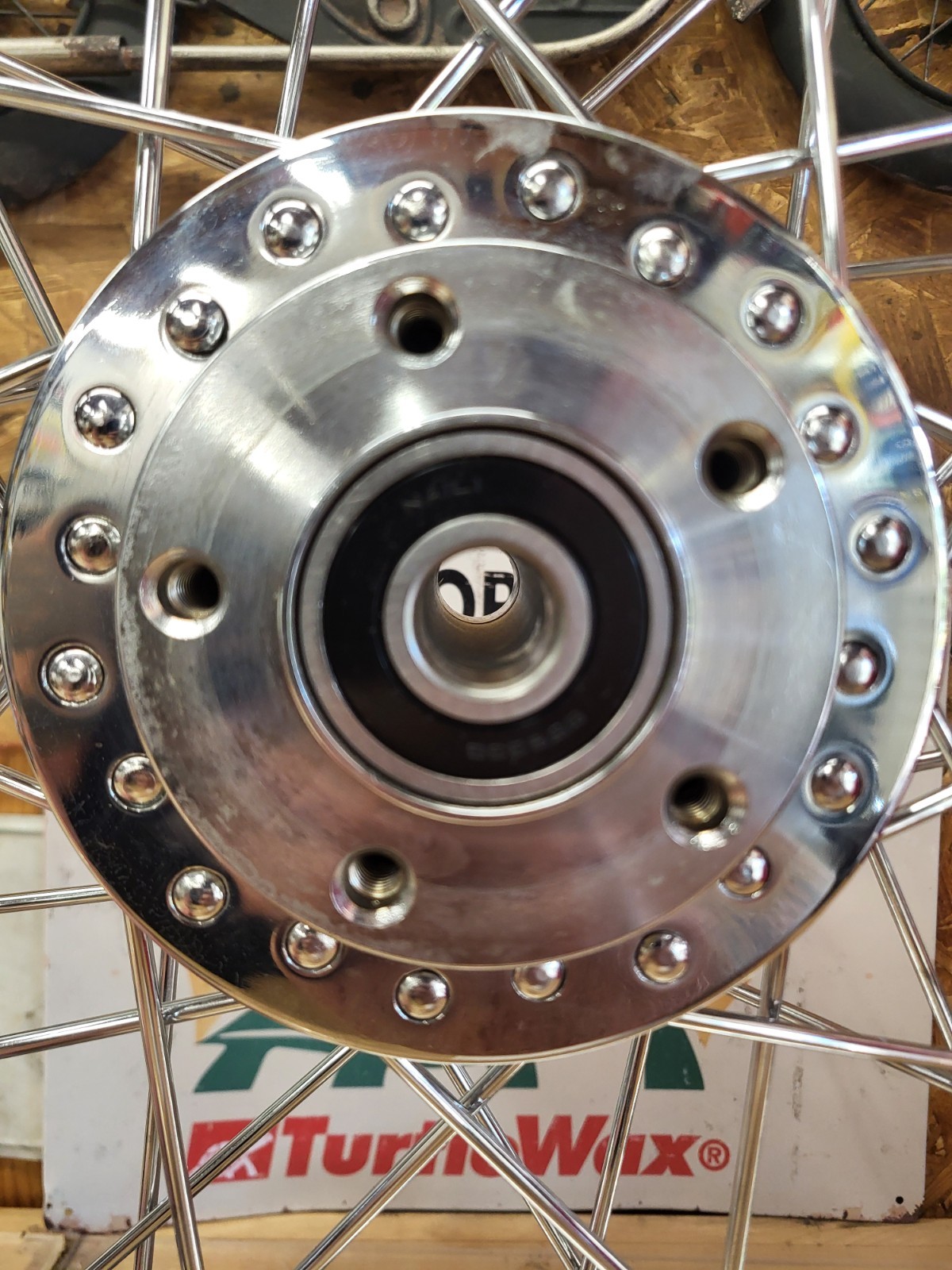 Chrome 21″ X 2.15″ Front Wheel For Harley-Davidson Softail Dyna Sportster 3/4″