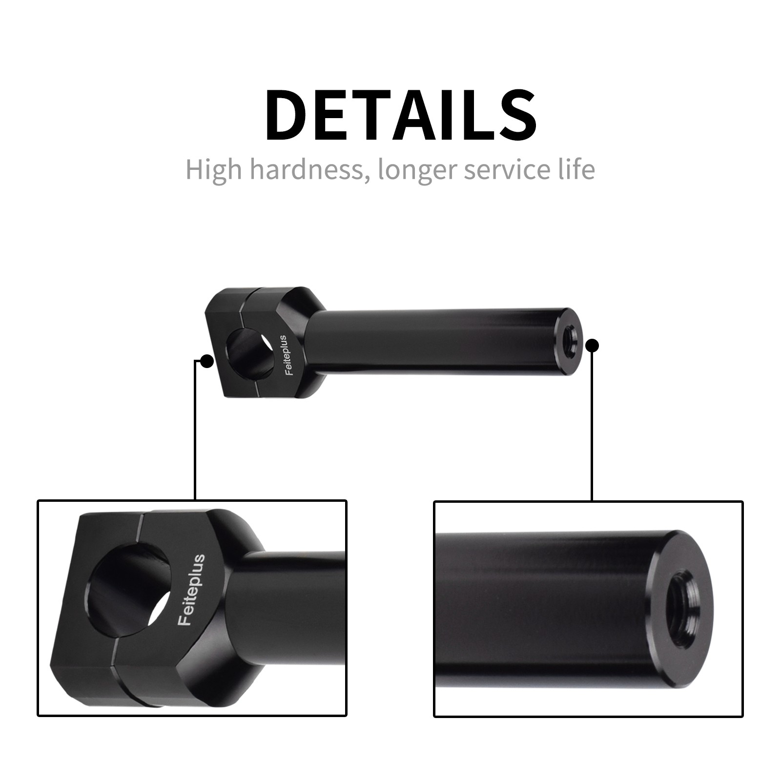 Motorcycle 1” Handlebar Risers Clamps Handle Bar Mount For Harley Honda Black