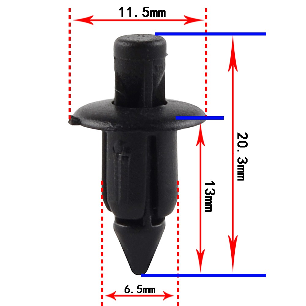 Rivet Push Clips Fastener Pin For Suzuki Bandit Hayabusa GSXR 1300 1000 750 600