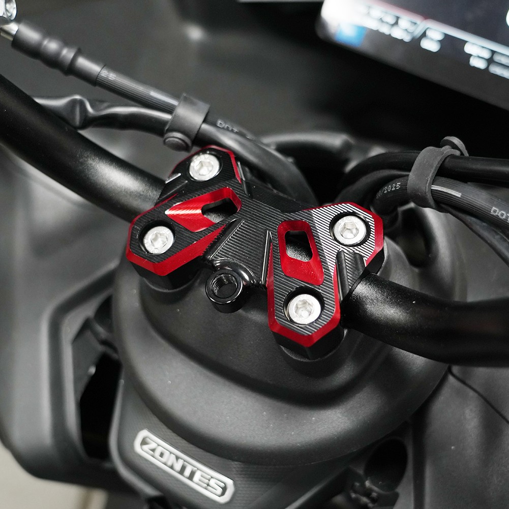 AOTWTR For ZONTES 150X Motorcycle CNC Handlebar Riser Mount Clamp Top Cover