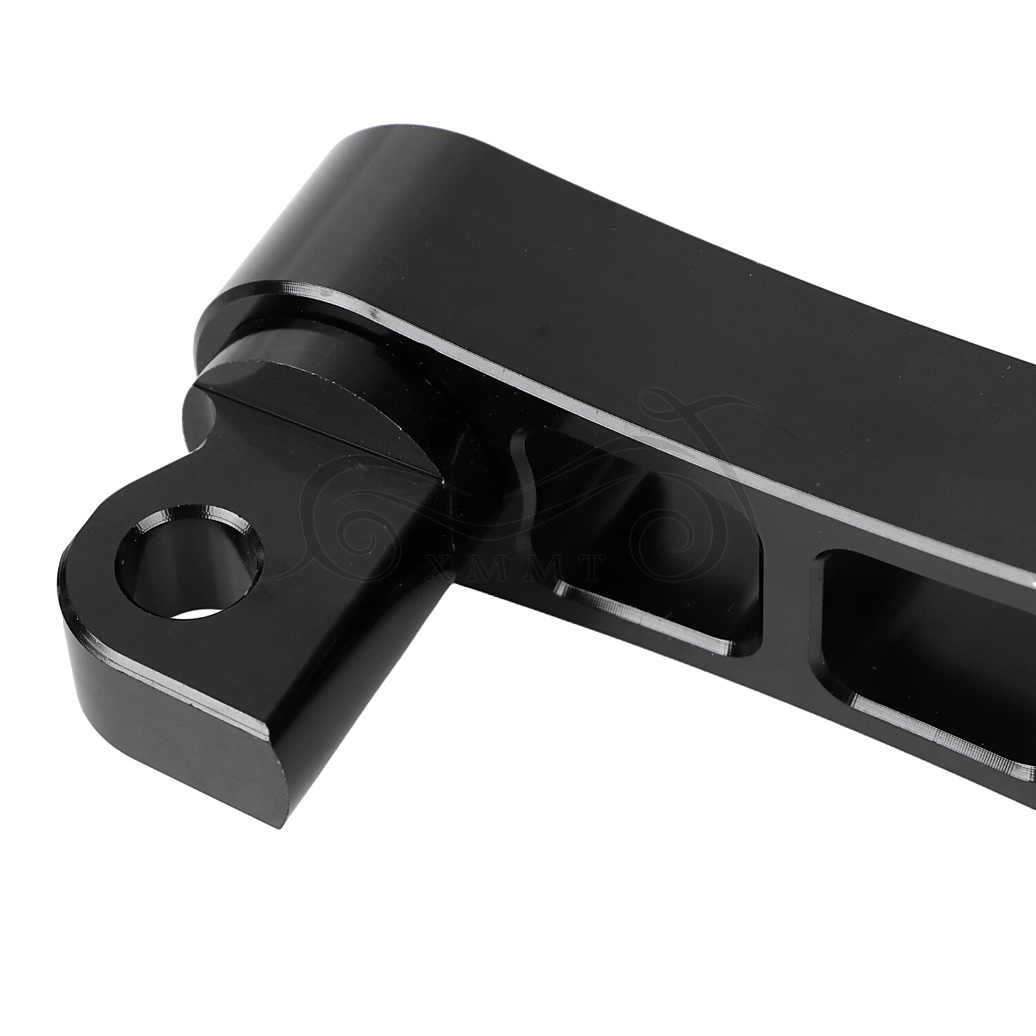 Black Male Mount Foot Peg Extensions For Harley Softail FXSTC Street Glide FLHX