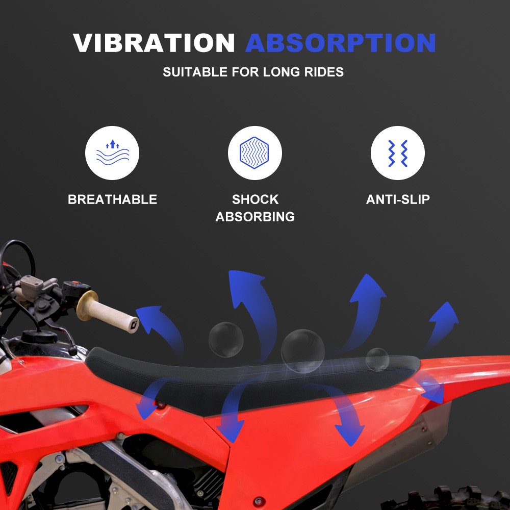 Motorcycle Wider Seat Cover & Foam Kit Fit For Honda CRF450R / RX 2021-2025