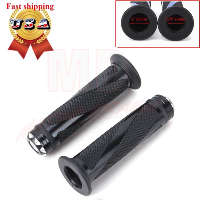 Motorcycle 7/8″ Hand Grips Handle Bar Gel For Honda Suzuki Yamaha Kawasaki Honda