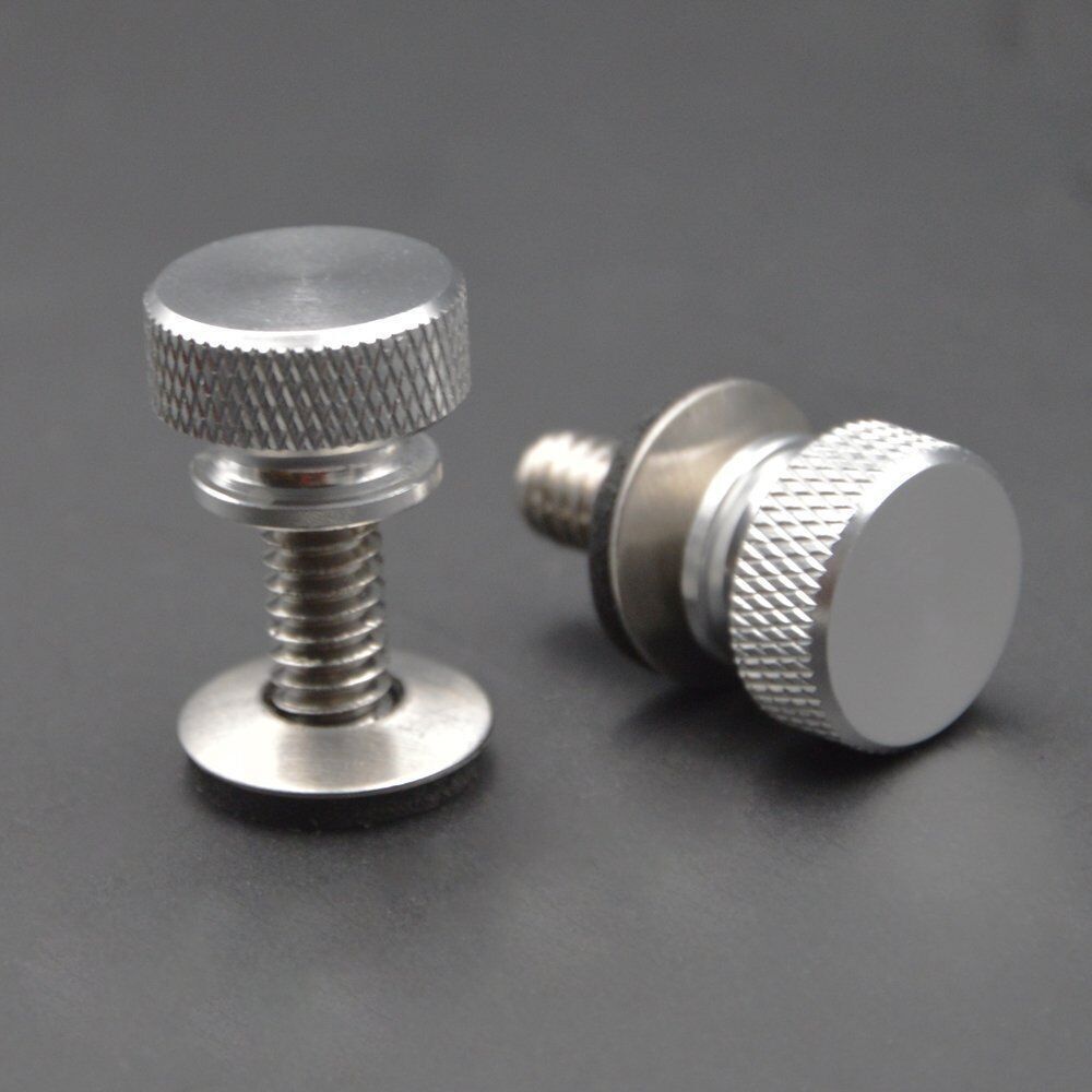 Chrome 1/4″-20 Aluminium Billet Thread Seat Bolt Screw Fit for Harley 1986-2025