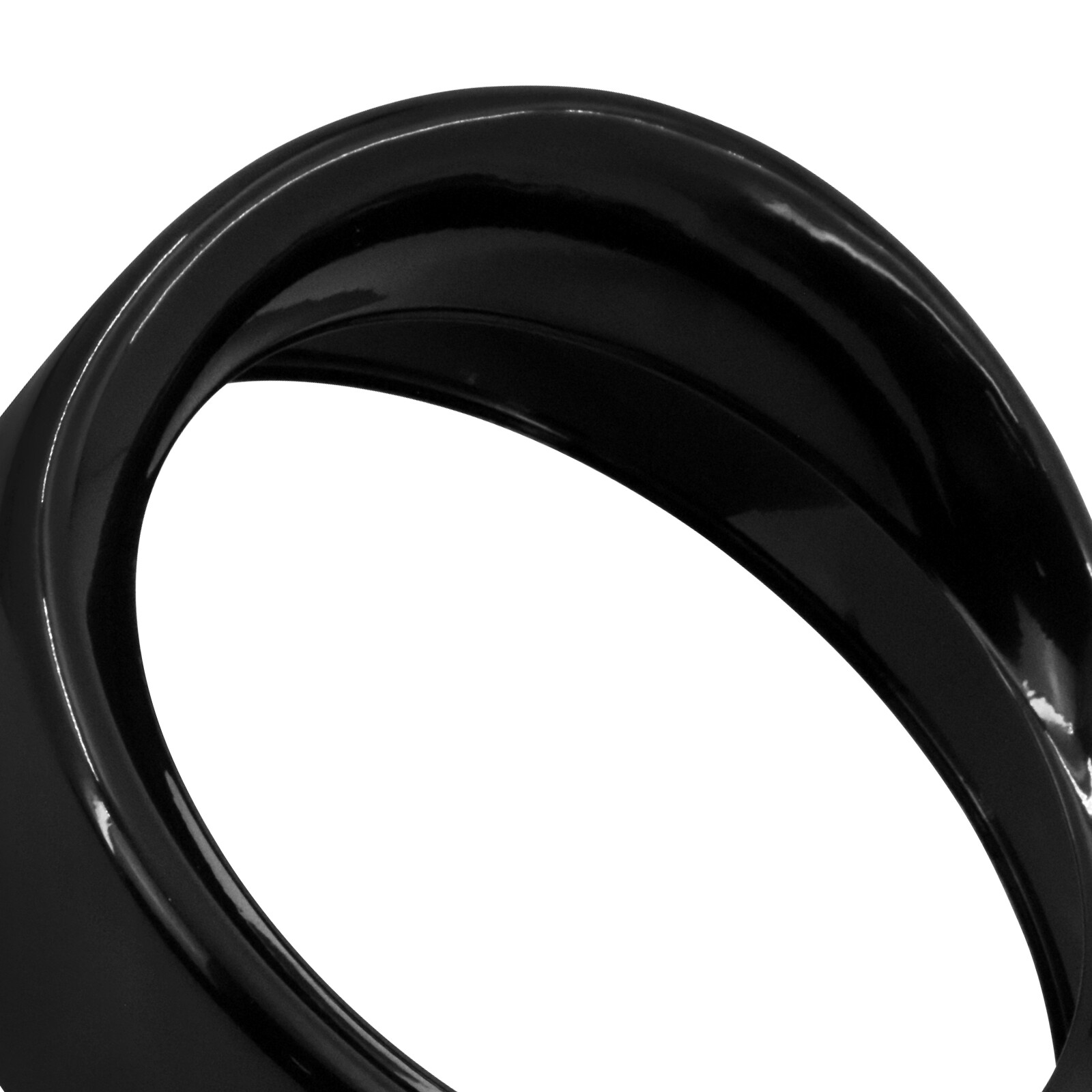 Gloss 7” Headlight+ 4.5″ Auxiliary light Visor Trim Ring Set Fit For Harley FLH