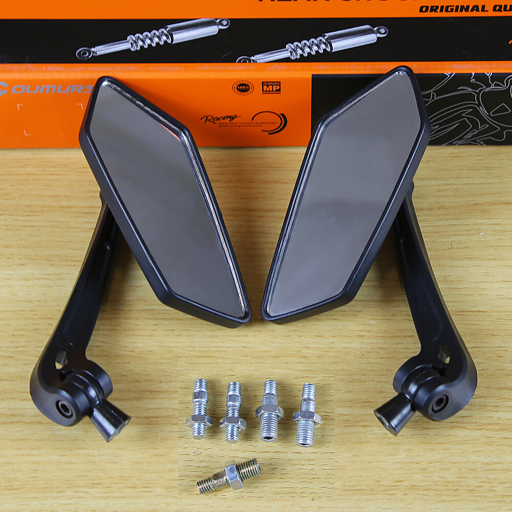 Motorcycle Rearview Side Mirrors 8/10mm For Honda Suzuki Yamaha Kawasaki Harley