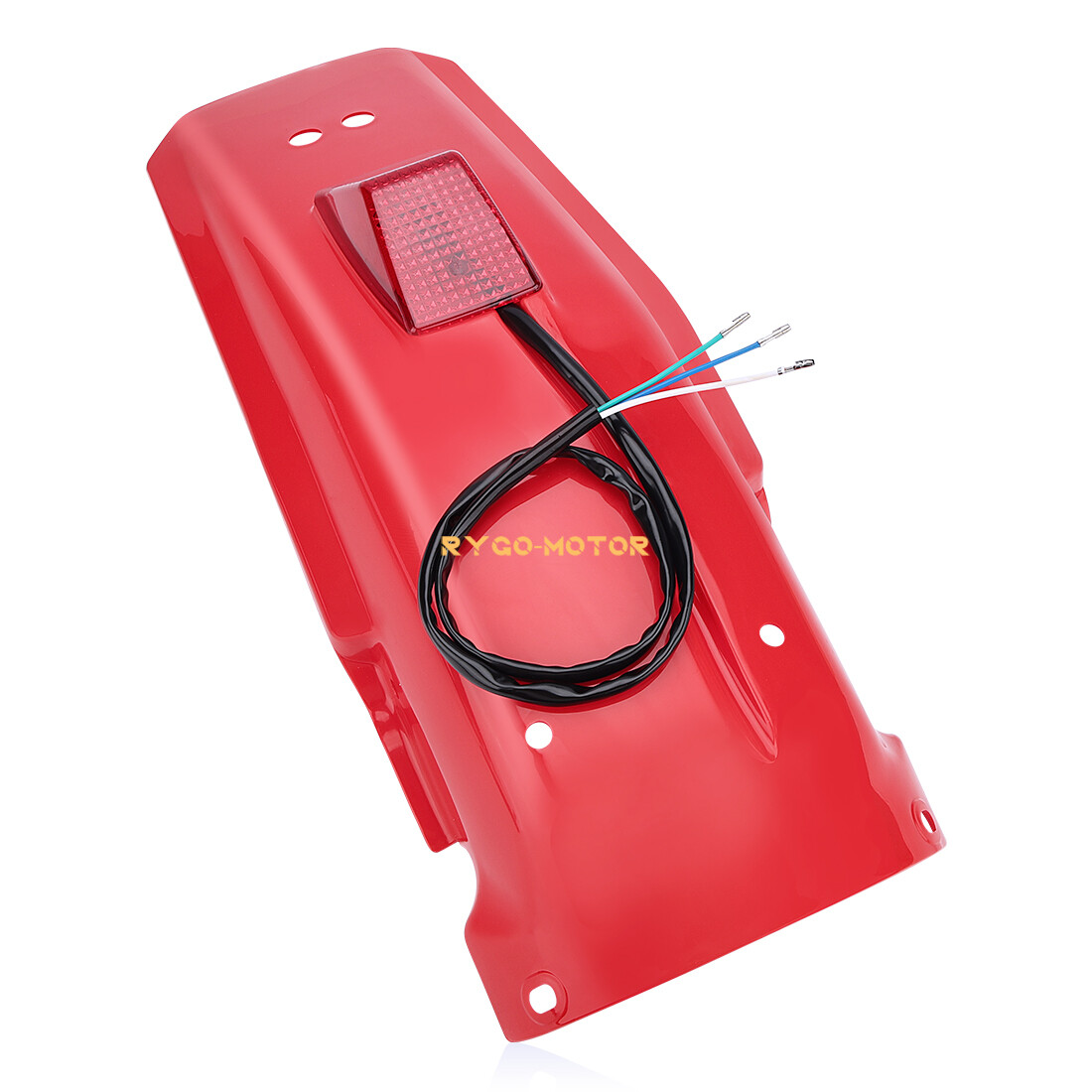 Red Rear Fender Guard w/ Taillight For Honda XR250R 1986-1995 / XR600R 1985-2000