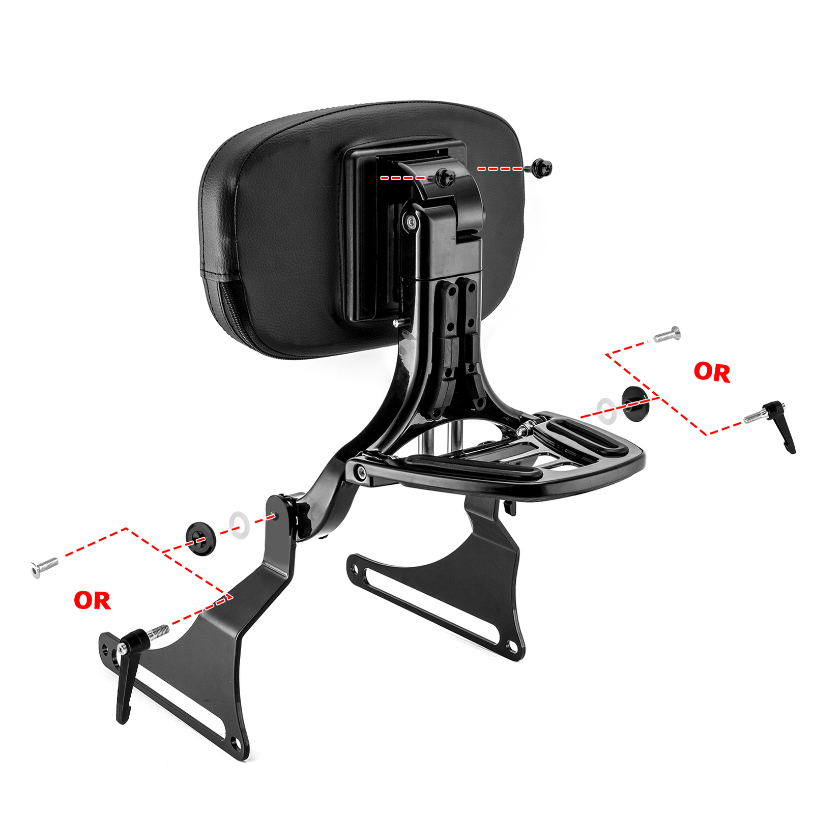 MOFUN Multi-Purpose Backrest Sissy Bar For Harley Fat Boy Breakout FXBRS 2018-UP