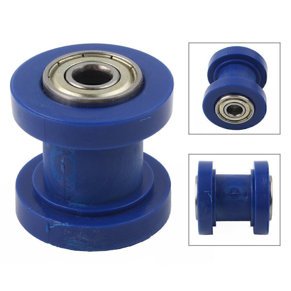 8mm Blue Chain Roller Slider Tensioner Guide Pulley Fit Dirt Pit Bike Motorcycle