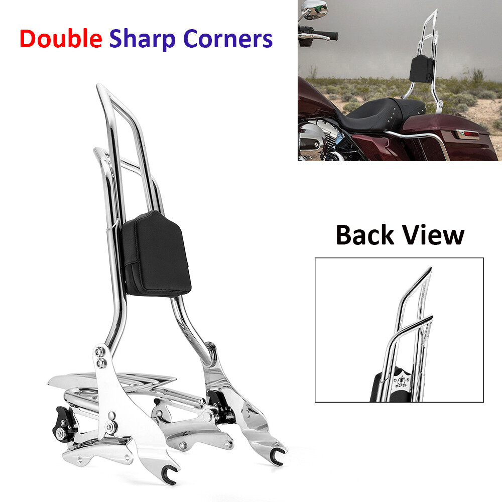 For Harley 2014-2026 Road Glide 28″ Backrest Sissy Bar/Luggage Rack/Docking Kit