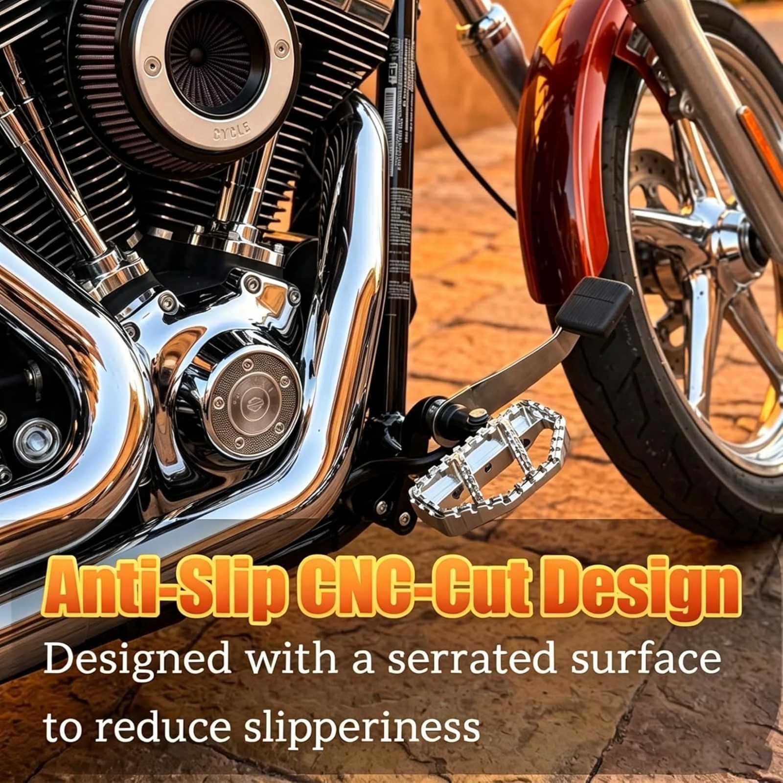 Universal Mini Adjustable Wide Floorboards FootPegs For Harley Touring Softail