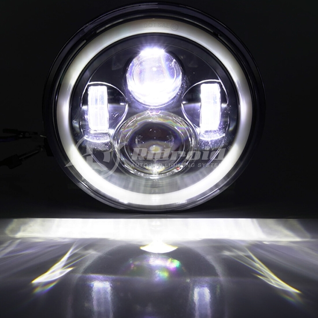 7”inch LED Headlight high lo for Yamaha V-Star XVS 650 950 1100 Classic Stryker