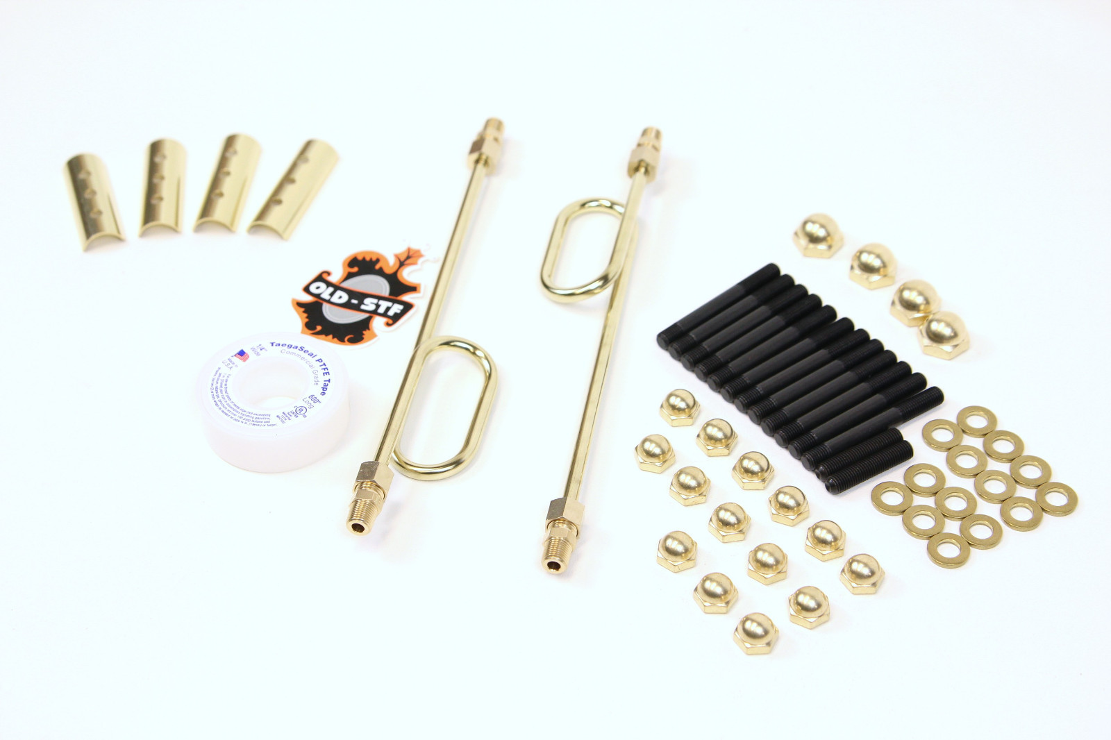 Old-Stf 57-84 Ironhead Sportster Engine Brass oil line & Hardware Dress up Kit