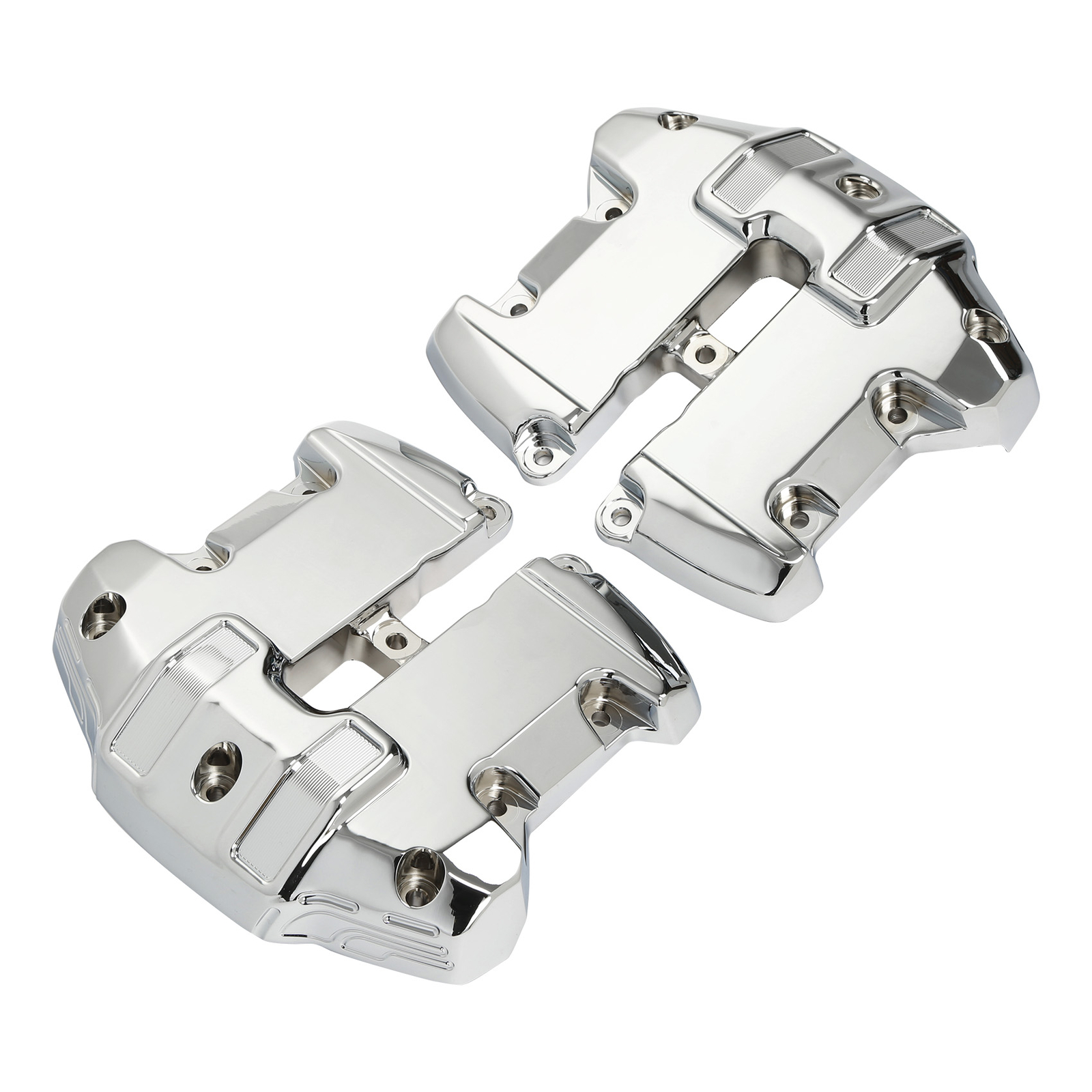 Upper Rocker Box Covers Fit For Harley Touring Street Road Glide 2017-24 Chrome
