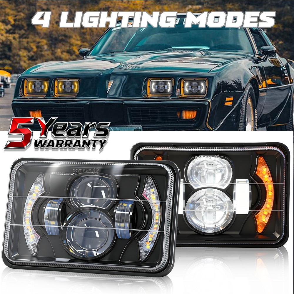 4×6″inch Square Motorcycle LED Headlight Hi/Lo for BW200 350 50 XT225 350 WR250