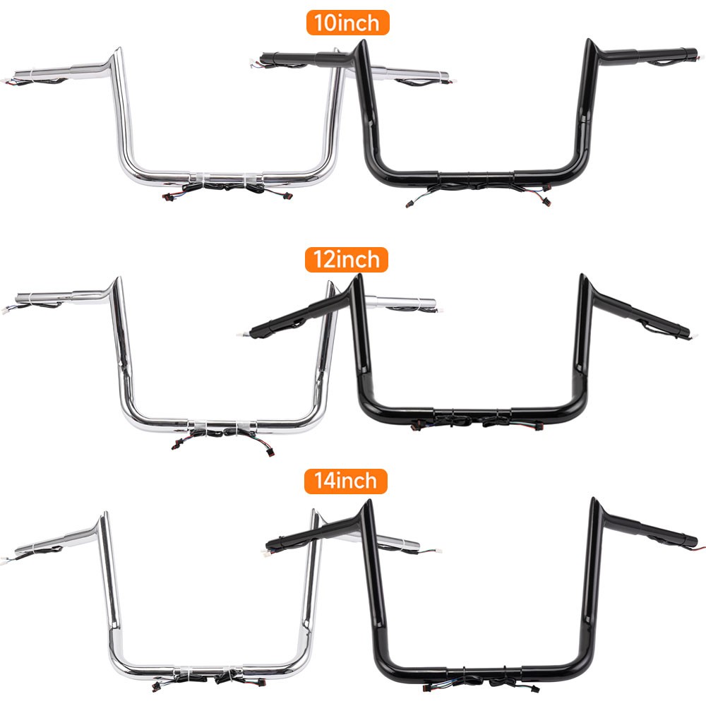 OUMURS Pre-Wired Meathook Bar Handlebar For Harley Street Glide Special 2014-202