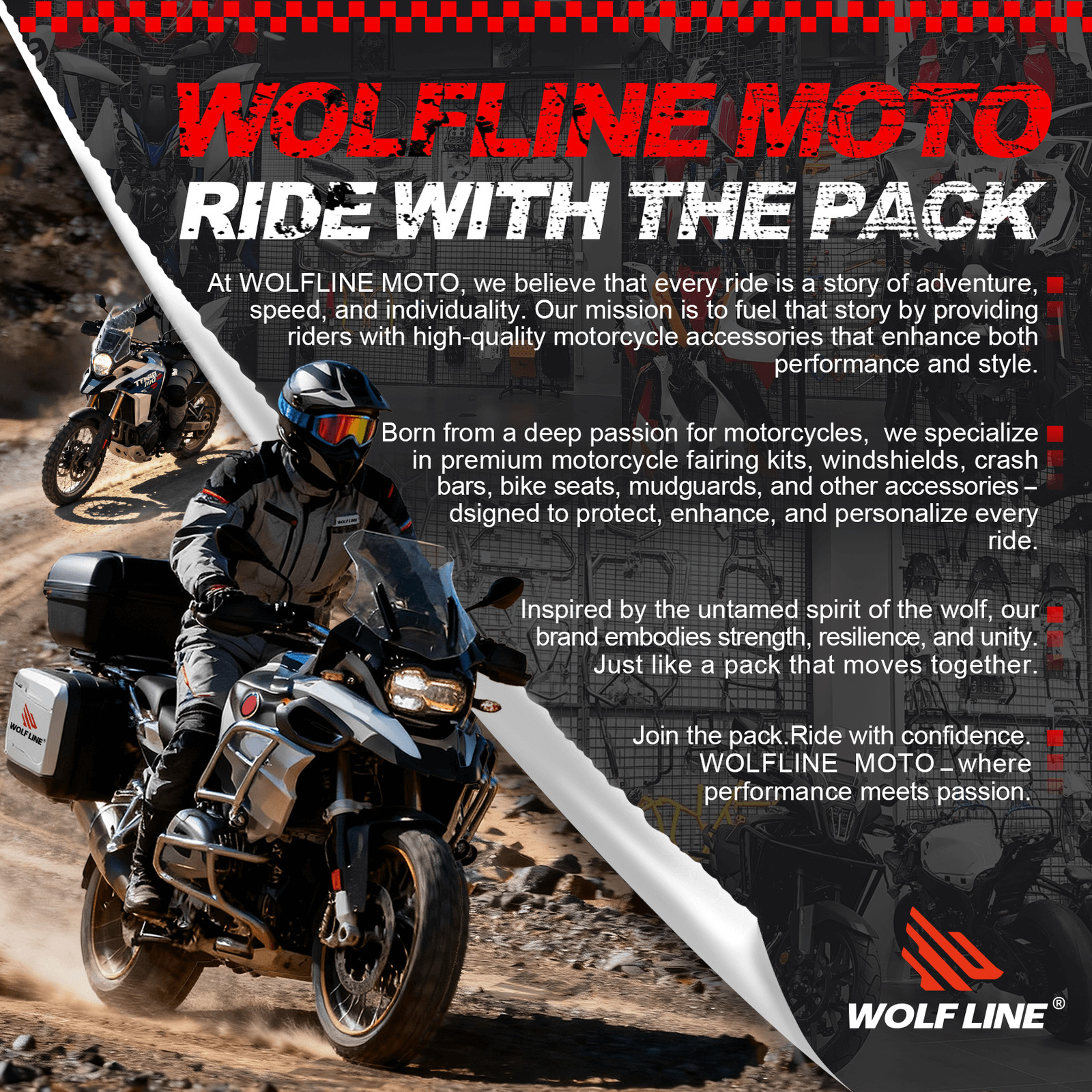 WOLFLINE Rider Seat Cushion for BMW S1000RR 2019-2025 Sport Comfort Saddle