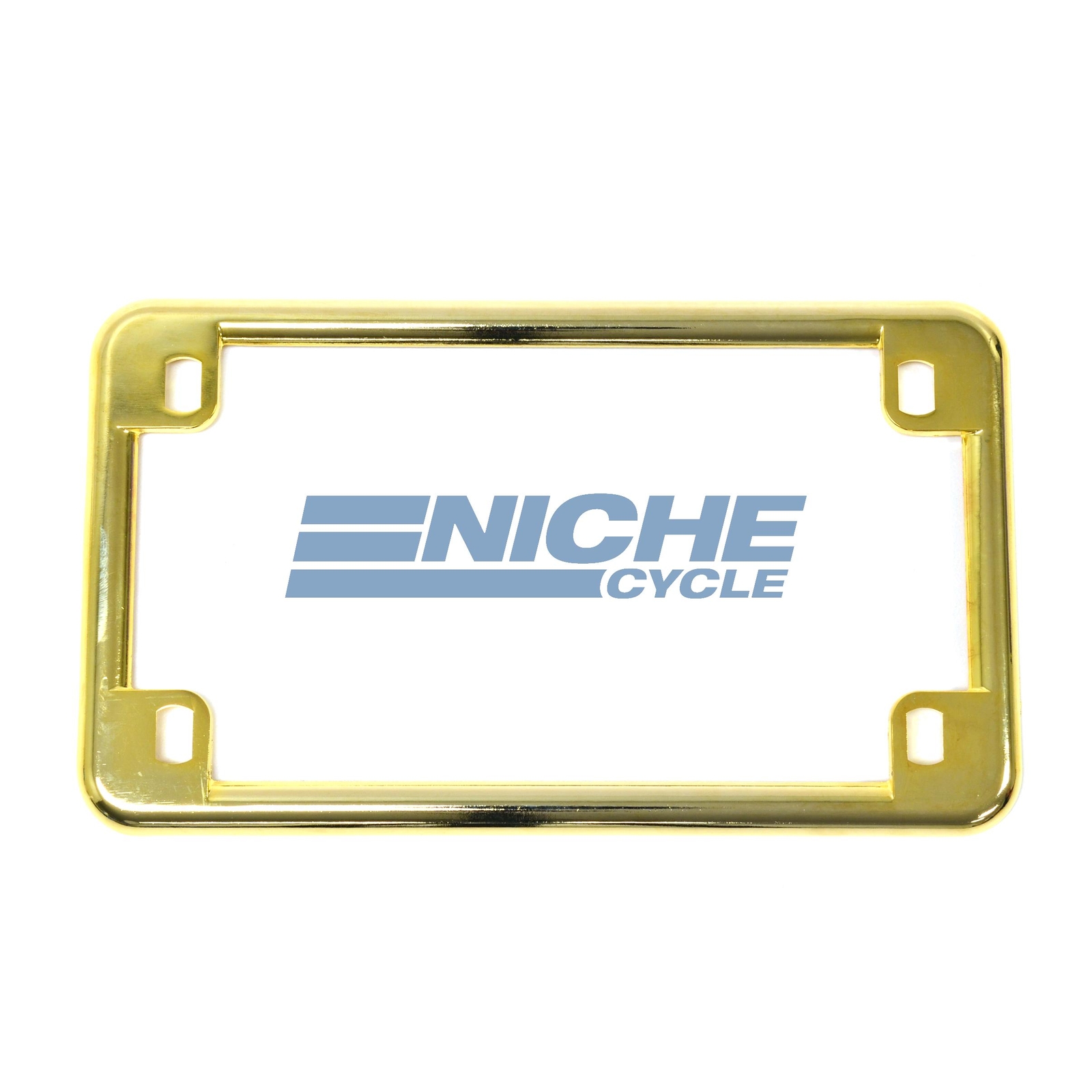 Gold Motorcycle License Plate Frame Surround Cover