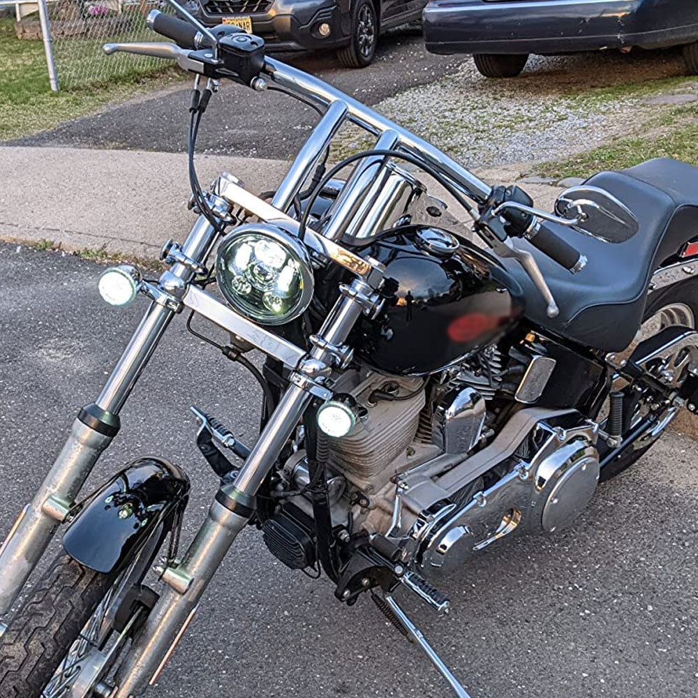 8″ Rise T-Bar Handlebar Drag Bar For 1996-2024 Harley Dyna Softail Sportster XL