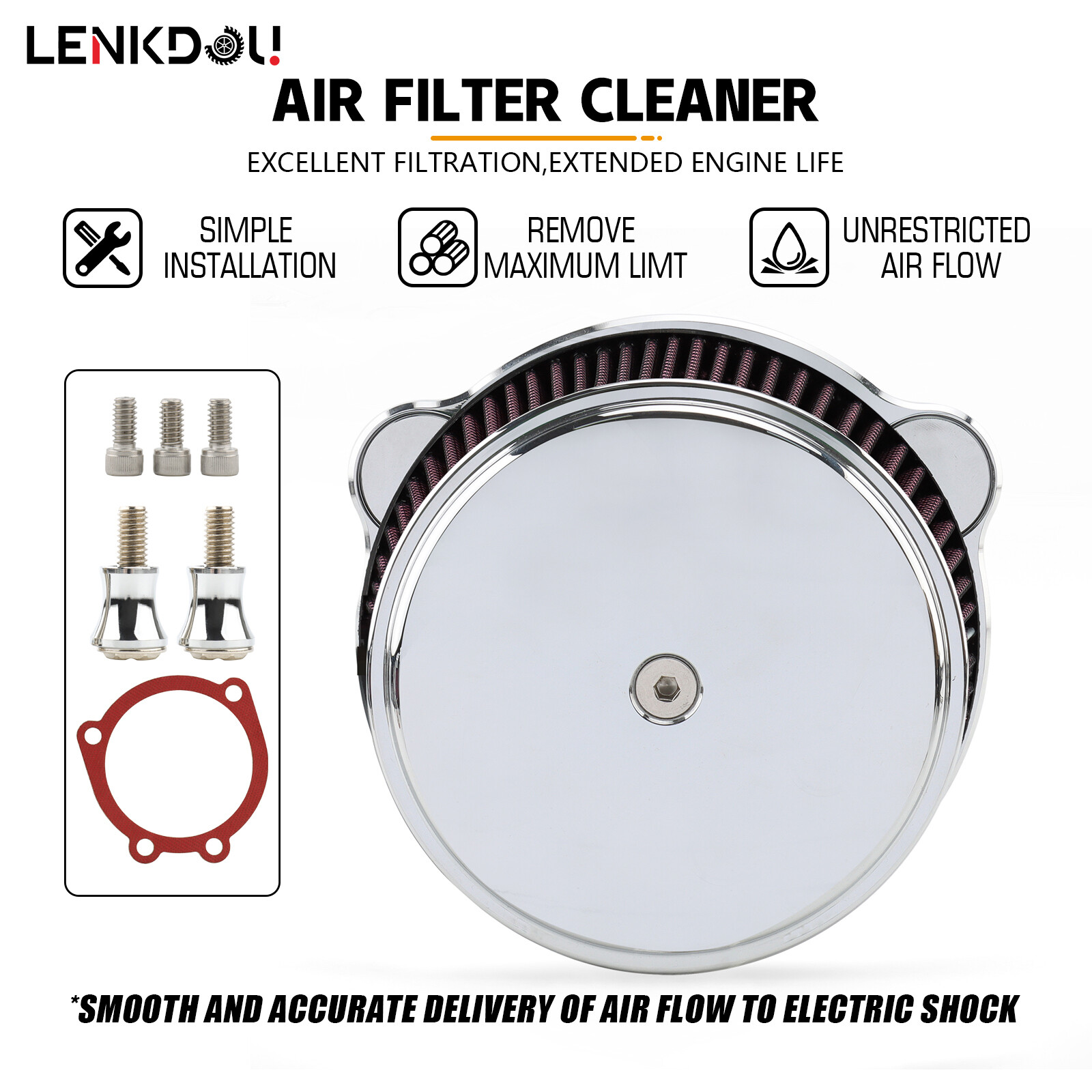 Air Cleaner Intake Filter Kit For Harley Sportster XL 883 XL 1200 Special Custom