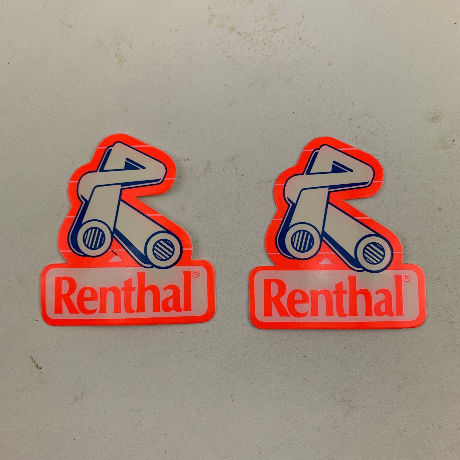 Pair of Renthal Handlebar Stickers 2-1/2″ W x 2-3/4″ H